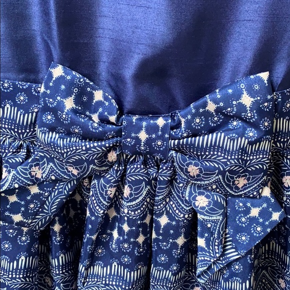 Gymboree Sapphire Silk DuPoni Dress Size 12 - Picture 4 of 7
